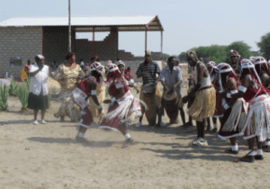 Kavango cultural group dancing